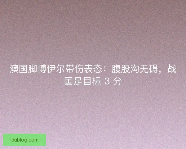 澳国脚博伊尔带伤表态：腹股沟无碍，战国足目标 3 分