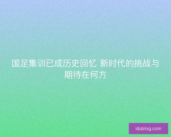 国足集训已成历史回忆 新时代的挑战与期待在何方